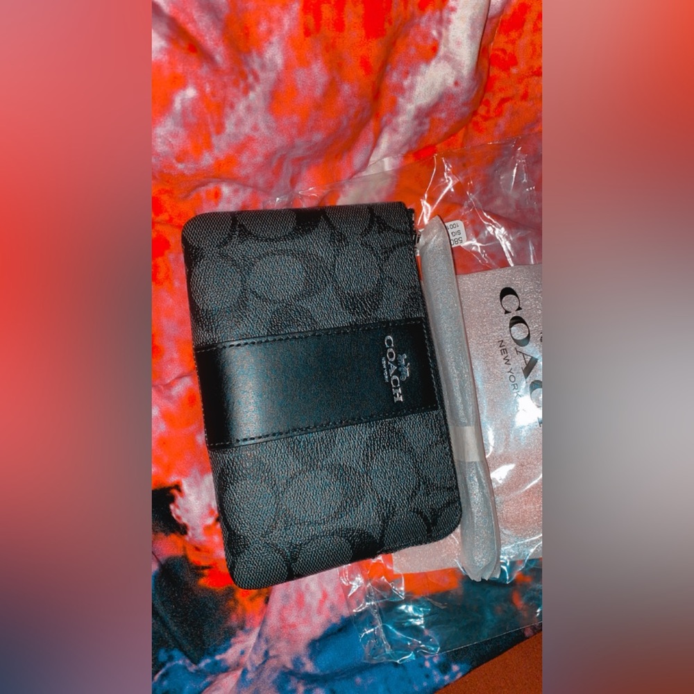 Coach wristlet NWT black